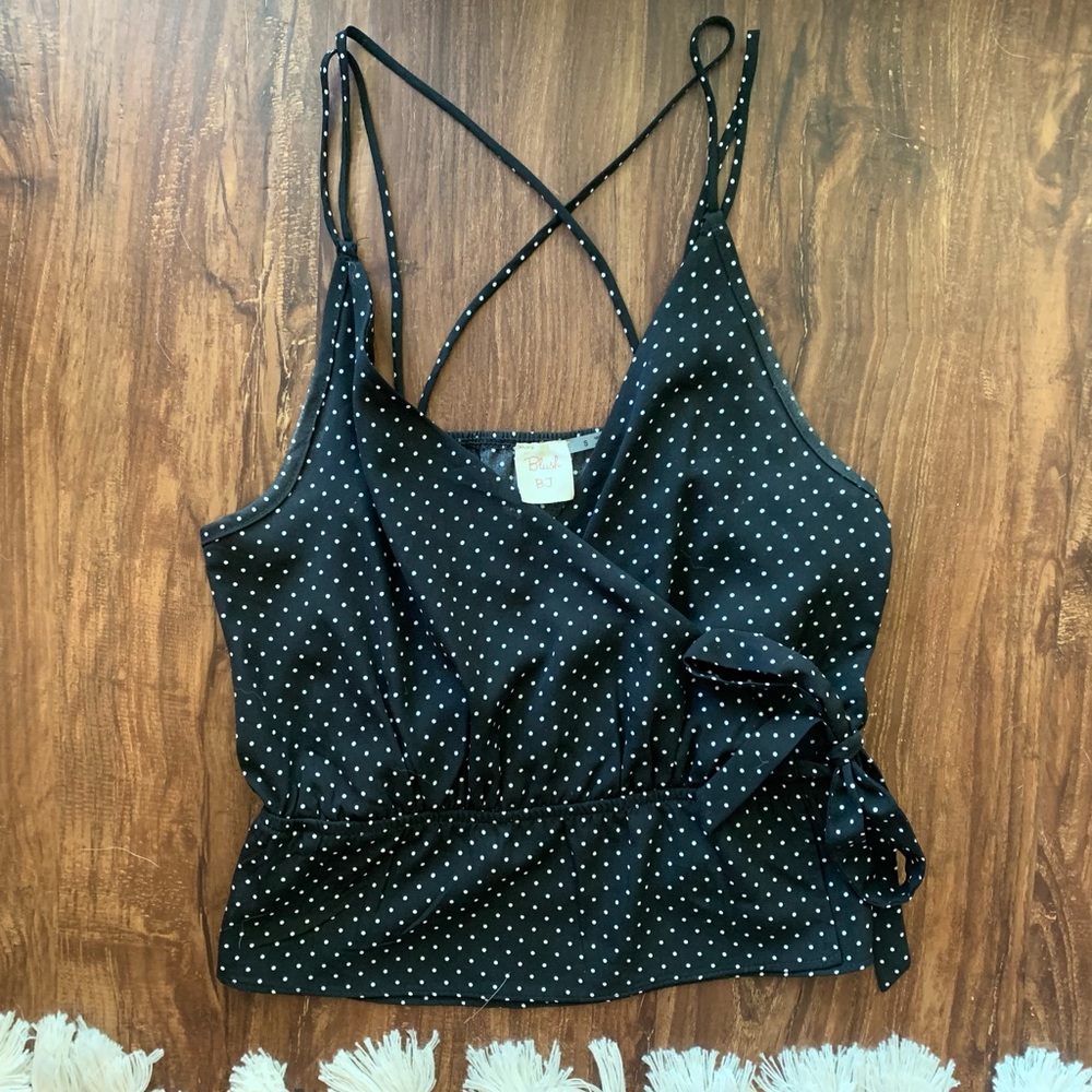 Peplum Wrap Crop Top